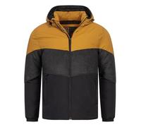 Indicode Herren INUrban Steppjacke mit Kapuze | Herrenjacke Winterjacke Freizeitjacke Männer Bistre, XXL