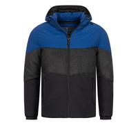 Indicode Herren INUrban Steppjacke mit Kapuze | Herrenjacke Winterjacke Freizeitjacke Männer Navy Peony, S