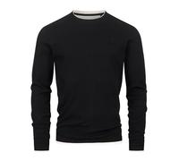 Indicode Herren INValwald Langarmshirt aus Baumwollmix | Herrenshirt Langarm Longsleeve Shirt für Männer Black, XXL