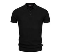 Indicode Herren INVorm Poloshirt Feinstrick-Herrenshirt aus Baumwollmix | Klassisches Feinstrick-Poloshirt mit Rippstricksaum, Herrenpoloshirt, Herrenshirt, Baumwollshirt, Freizeitshirt für Männer
