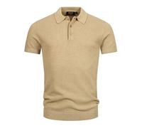 Indicode Herren INVorm Poloshirt Feinstrick-Herrenshirt aus Baumwollmix | Klassisches Feinstrick-Poloshirt mit Rippstricksaum, Herrenpoloshirt, Herrenshirt, Baumwollshirt, Freizeitshirt für Männer