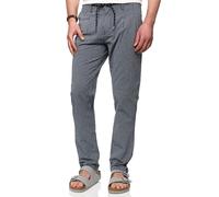 Indicode Herren INWebb Seersuckerhose Lange Stoffhose aus 100% Baumwolle | Leichte Strukturhose für Sommer und Alltag, Baumwollhose, Freizeithose, Herrenhose, Sommerhose, Businesshose für Männer