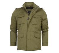 Indicode Herren INWilliax Übergangsjacke mit Stehkragen und verdecktem Reißverschluss | Herrenjacke Army XXL