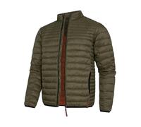 Indicode Herren Islington leichte Steppjacke in Daunenjacken-Optik | Übergangsjacke Regenjacke Army, L