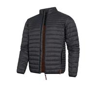 Indicode Herren Islington leichte Steppjacke in Daunenjacken-Optik | Übergangsjacke Regenjacke Dk Grey, S