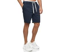 Indicode Herren Kendari Chino Shorts Bermuda aus Baumwolle mit Kordelzug | Leichte Sommershorts aus 80 % Baumwolle, kurze Hose, Stoffhose, Bermudas, Herrenshorts, Freizeithose, Sommerhose für Männer