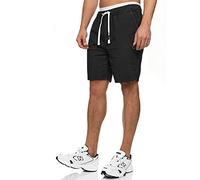 Indicode Herren Kendari Chino Shorts Bermuda aus Baumwolle mit Kordelzug | Leichte Sommershorts aus 80 % Baumwolle, kurze Hose, Stoffhose, Bermudas, Herrenshorts, Freizeithose, Sommerhose für Männer