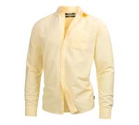 Indicode Herren Kepner Hemd mit Brust-Tasche aus Baumwolle | Herrenhemd für Männer Anise Flower, XL