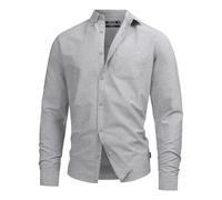 Indicode Herren Kepner Hemd mit Brust-Tasche aus Baumwolle | Herrenhemd für Männer Iron, XXL