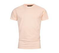 Indicode Herren Kloge T-Shirt mit Rundhals-Ausschnitt | Herrenshirt Sommershirt Pale Peach, XXL