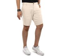 Indicode Herren Kurze Hosen (S-5XL) Regular Fit - 100% Baumwolle, Leichte, Atmungsaktive & Luftige Sommer Shorts Männer - B799 Beige X-Large