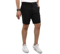 Indicode Herren Kurze Hosen (S-5XL) Regular Fit - 100% Baumwolle, Leichte, Atmungsaktive & Luftige Sommer Shorts Männer - B799 Schwarz XXXX-Large