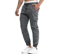 Indicode Herren Levy Cargohose aus Baumwolle mit 6 Taschen | Cargo Chino Hose Männer Iron S