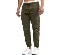 Indicode Herren Levy Cargohose aus Baumwolle mit 6 Taschen | Lange Regular Fit Cargo Hose Baumwollhose Freizeithose Wanderhose Trekkinghose Men Pants Outdoorhose für Männer