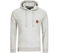 Indicode Herren Litcham Sweatshirt mit Kapuze | Hoodie Kapuzenpullover für Männer Lt Grey Mix S