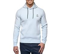 Indicode Herren Longview Sweatshirt mit Kapuze | Hoodie Kapuzenpullover für Männer Celestial Blue XL
