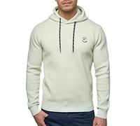 Indicode Herren Longview Sweatshirt mit Kapuze | Hoodie Kapuzenpullover für Männer Sea Foam M