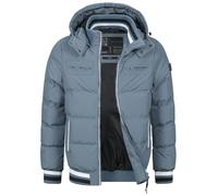 Indicode Herren Marlon Steppjacke in Daunenjacken-Optik | Winterjacke Übergangsjacke Blue grey, M