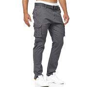 Indicode Cargohose Herren grau, S