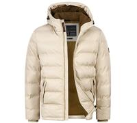 Indicode Herren Nemos Steppjacke mit Kapuze | Herrenjacke Winterjacke Freizeitjacke Männer Simply Taupe, L