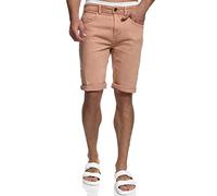 Indicode Herren Page Jeans Shorts mit 5 Taschen | Herrenshorts Used Look für Männer Dust, L