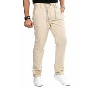 Stoffhose INDICODE "Inboris", Herren, Gr. Größe XL - Gr. XL, Normalgrößen, beige, 55% Leinen, 45% Baumwolle, Hosen Stoffhose, mit innen liegendem Kordelzug (91034148-XL) beige
