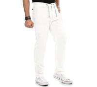 Indicode Herren Stoffhosen (S-5XL) Regular Fit Leinenhosen - 55% Leinen, 45% Baumwolle, Leichte, Atmungsaktive Hosen Männer - B798 Weiß XXXXX-Large