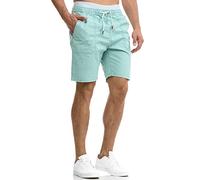 Indicode Herren Stoufville Chino Shorts mit 4 Taschen aus 98% Baumwolle | Bermuda Sommershorts für Männer Blue Surf, 3XL