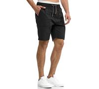 Indicode Herren Stoufville Chino Shorts mit 4 Taschen aus 98% Baumwolle | Bermuda Sommershorts für Männer Black, XL
