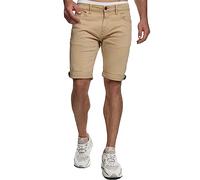 Indicode Herren Villeurbanne Jeans Shorts mit 5 Taschen | Herrenshorts Used Look für Männer Mojave, M