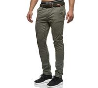 Indicode Herren Waller Chinohose elastische Stretchhose aus 98% Baumwolle