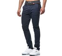 Indicode Herren Waller Chinohose elastische Stretchhose aus 98% Baumwolle