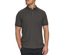 Indicode Herren Wallo Poloshirt aus Baumwolle | Herrenpoloshirt Polokragen Baumwollshirt Raven, M