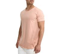Indicode Herren Willbur Tee T-Shirt mit Rundhals-Ausschnitt | Herrenshirt Sommershirt Cameo Rose, L