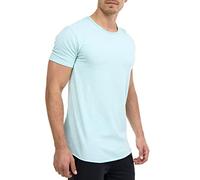 Indicode Herren Willbur Tee T-Shirt mit Rundhals-Ausschnitt | Herrenshirt Sommershirt Surf Spray, L