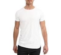 Indicode Herren Willbur Tee T-Shirt mit Rundhals-Ausschnitt | Herrenshirt Sommershirt White S