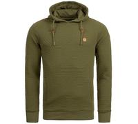Indicode Herren York Kapuzenpullover Sweatshirt in Wabenstrick mit Kapuze | Bequemer Hoodie mit weicher Sweatqualität und Wabenmuster, Kapuzenpullover, Freizeitpullover, Pullover, Sweatshirt für Männer