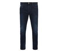 Indicode IDAldersgate Herren Jeans Hose Denim mit Stretch und Destroyed-Look Slim Fit, Größe:33/34, Farbe:Dark Blue (855)