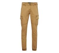 Indicode IDBromfield Herren Cargohose Lange Hose mit Cargotaschen Gesäßtaschen Baumwollmischung Regular fit, Größe:XL, Farbe:Amber