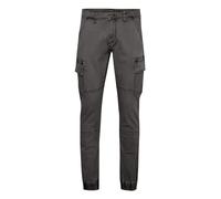 Cargohose INDICODE "Cargohose IDBromfield", Herren, Gr. M, N-Gr, grau (dunkelgrau), Web, Obermaterial: 98% Baumwolle CO. 2% Elasthan EL., casual, regular fit lang, Hosen (18092920-M) dunkelgrau