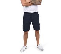 Indicode IDFrances Herren Cargo Shorts Bermuda Kurze Hose mit Stretchanteil Cargotaschen Baumwollmischung Regular fit, Größe:M, Farbe:Navy (400)