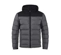 Indicode IDGaius Herren Winterjacke Steppjacke Herrenjacke mit Kapuze, Größe:2XL, Farbe:Dk Grey (910)