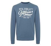 Longpullover INDICODE "Sweatshirt IDGalilero", Herren, Gr. L, blau (china blau), Obermaterial: 80% Baumwolle CO. 20% Polyester PES., Sweatshirts Longpullover (52785605-L) china blau