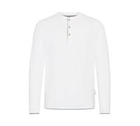 Rundhalsshirt INDICODE "Rundhalsshirt IDGifford", Herren, Gr. XXL, weiß (off, weiß), Web, Obermaterial: 60% Baumwolle CO. 40% Polyester PES., casual, regular fit, Rundhals, Langarm, Shirts (55319107-X