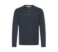 Indicode IDGifford Herren Longsleeve Langarmshirt Shirt mit Grandad-Ausschnitt Baumwollmischung Regular fit, Größe:2XL, Farbe:Navy Mix (420)
