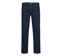 Leinenhose INDICODE "Leinenhose IDIves" Gr. L, N-Gr, blau (night sky), Herren, Obermaterial: 55% Leinen LI. 45% Baumwolle CO., Hosen (76055733-L) night sky