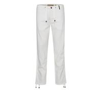 Indicode IDIves Herren Leinenhose Sommerhose Lange Stoffhose mit Kordel Gürtelschlaufen Leinenmix Eingrifftaschen Regular fit, Größe:L, Farbe:Off-White (002)
