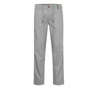 Indicode IDIves Herren Leinenhose Sommerhose Lange Stoffhose mit Kordel Gürtelschlaufen Leinenmix Eingrifftaschen Regular fit, Größe:L, Farbe:Light Grey (901)