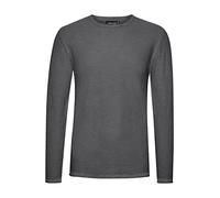 Indicode IDKarpo Herren Strickpullover Feinstrick Pullover mit Rundhalsausschnitt, Größe:L, Farbe:Pewter (902)