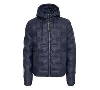 Indicode IDLimans Herren Jacke Winterjacke Herrenjacke mit Kapuze Kordelzug Label-Details Regular fit, Größe:M, Farbe:Navy (400)